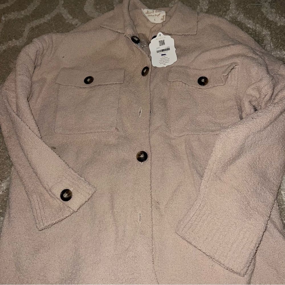 Beige Button-Up Jacket